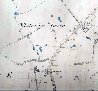 Whitwick Green shown in 1884